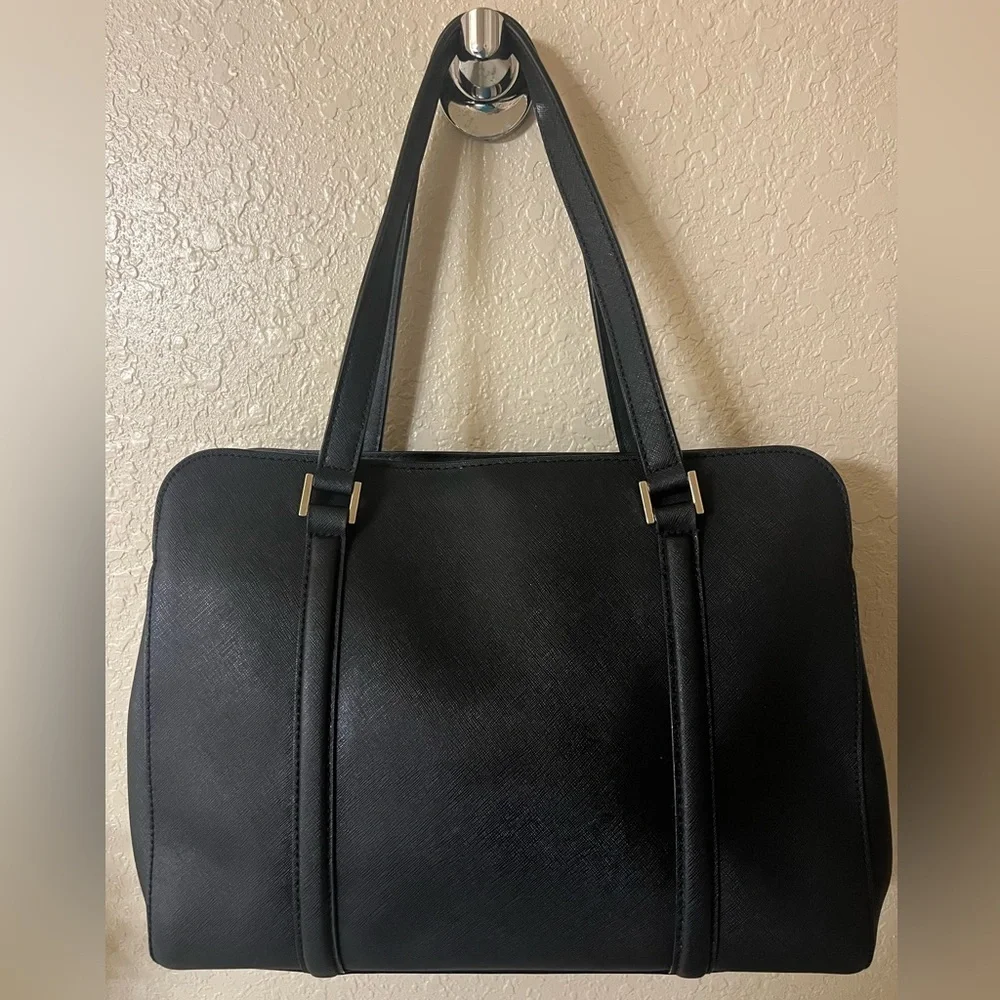 VINTAGE Kate Spade Newbury Lane Miles Black Saffiano Leather Tote Shoulder Bag